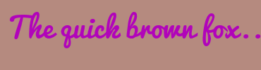 Image with Font Color B104BA and Background Color B58A7F
